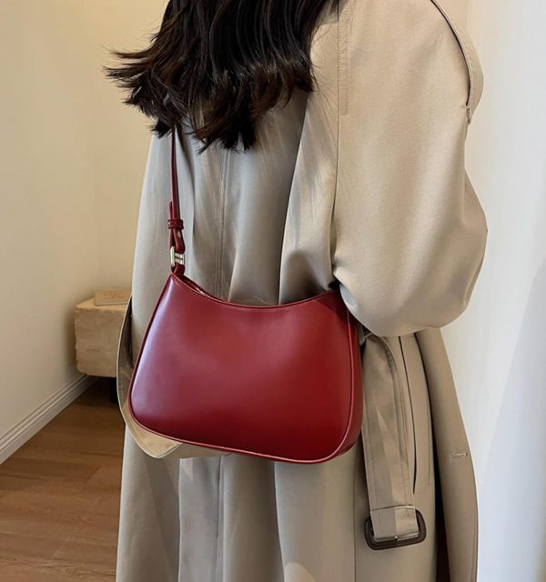 Women's Y2K Trendy Leather Hobo Bags with 2 Removable Straps - Image 6