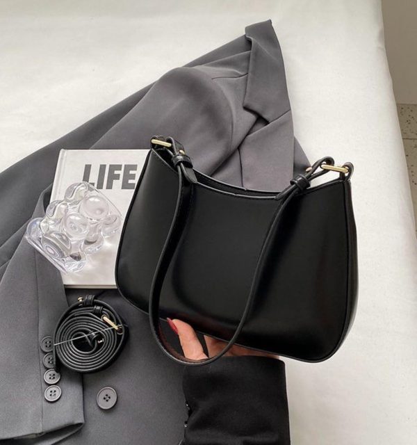 Women's Y2K Trendy Leather Hobo Bags with 2 Removable Straps - Image 8