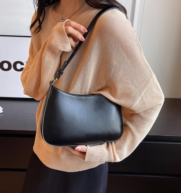 Women's Y2K Trendy Leather Hobo Bags with 2 Removable Straps - Image 12