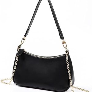 Shoulder Bag for Women Y2K Trendy Purse Vegan Leather Hobo Bags Clutch Tote HandBags Saddle Bag with 2 Removable Strap