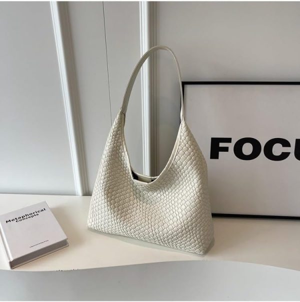 2025 Leather Tote Bag for Women Top-handle Shoulder Bag, Hobo Bags Large Capacity Soft Vegan Crossbody Handbag Underarm - Image 11