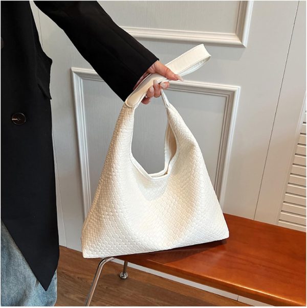 2025 Leather Tote Bag for Women Top-handle Shoulder Bag, Hobo Bags Large Capacity Soft Vegan Crossbody Handbag Underarm - Image 13