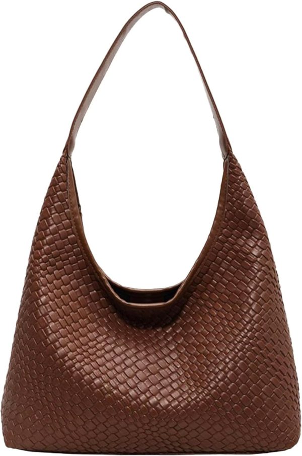 2025 Leather Tote Bag for Women Top-handle Shoulder Bag, Hobo Bags Large Capacity Soft Vegan Crossbody Handbag Underarm - Image 14