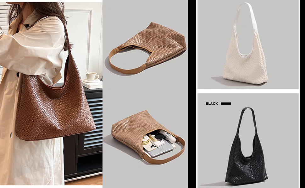 woven shoulder bag for women