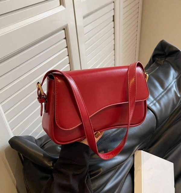 Shoulder Bag for Women Y2K Trendy Purse Vegan Leather Hobo Handbags Clutch Saddle Bag with 2 Removable Strap - Image 13