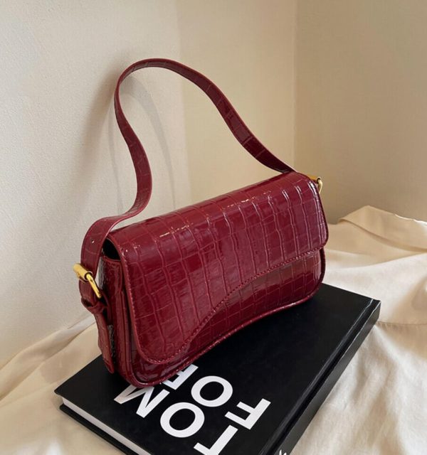 Shoulder Bag for Women Y2K Trendy Purse Vegan Leather Hobo Handbags Clutch Saddle Bag with 2 Removable Strap - Image 20
