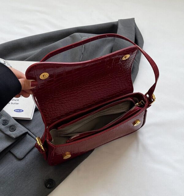 Shoulder Bag for Women Y2K Trendy Purse Vegan Leather Hobo Handbags Clutch Saddle Bag with 2 Removable Strap - Image 23