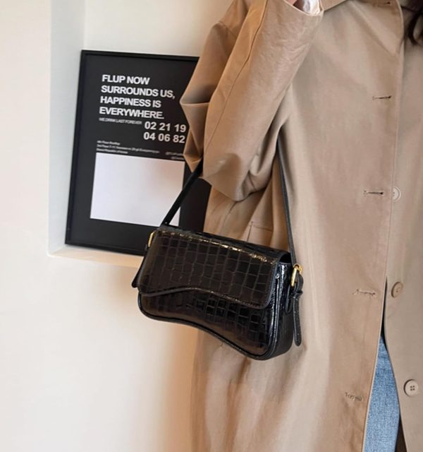 Shoulder Bag for Women Y2K Trendy Purse Vegan Leather Hobo Handbags Clutch Saddle Bag with 2 Removable Strap - Image 28