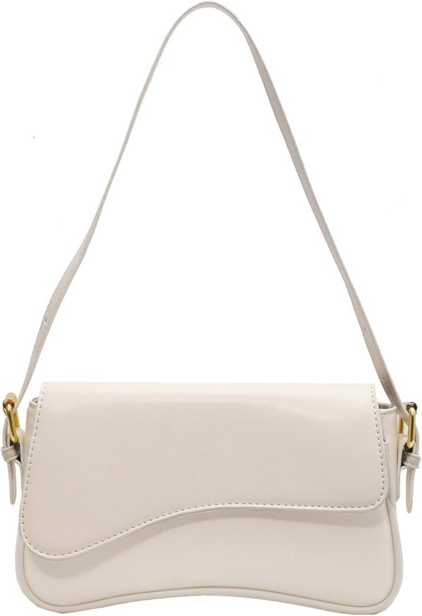 Shoulder Bag for Women Y2K Trendy Purse Vegan Leather Hobo Handbags Clutch Saddle Bag with 2 Removable Strap - Image 31