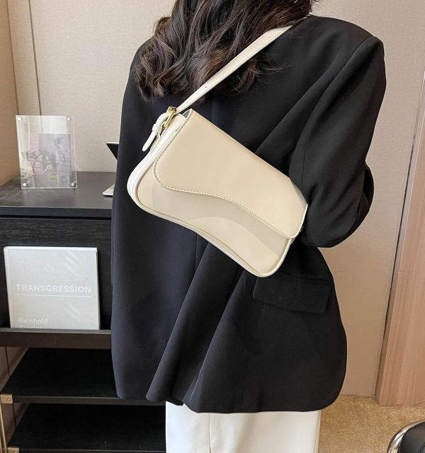 Shoulder Bag for Women Y2K Trendy Purse Vegan Leather Hobo Handbags Clutch Saddle Bag with 2 Removable Strap - Image 32