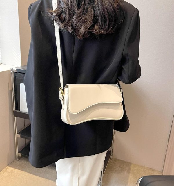 Shoulder Bag for Women Y2K Trendy Purse Vegan Leather Hobo Handbags Clutch Saddle Bag with 2 Removable Strap - Image 34