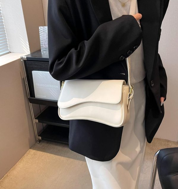 Shoulder Bag for Women Y2K Trendy Purse Vegan Leather Hobo Handbags Clutch Saddle Bag with 2 Removable Strap - Image 36
