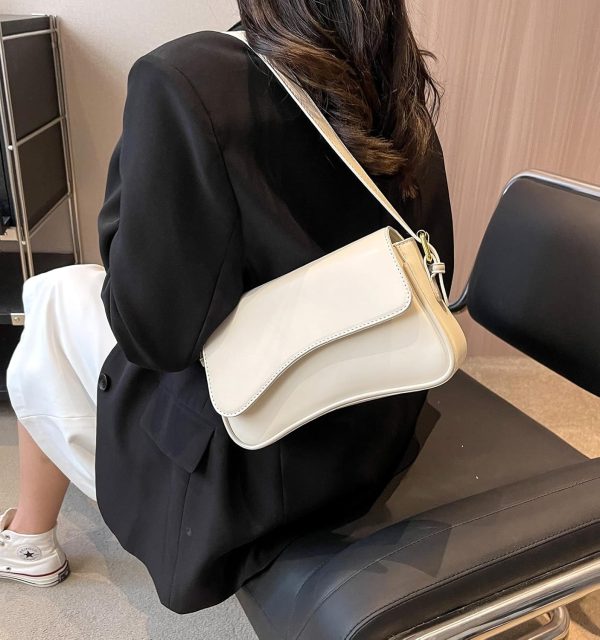 Shoulder Bag for Women Y2K Trendy Purse Vegan Leather Hobo Handbags Clutch Saddle Bag with 2 Removable Strap - Image 37