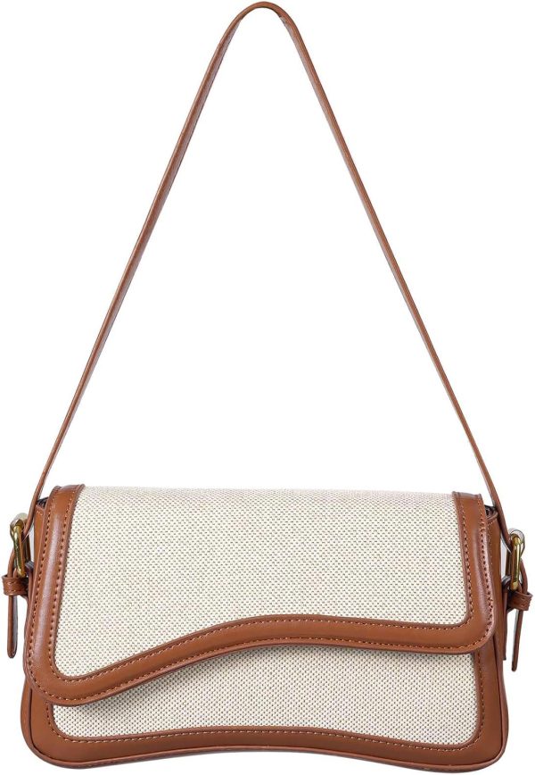 Shoulder Bag for Women Y2K Trendy Purse Vegan Leather Hobo Handbags Clutch Saddle Bag with 2 Removable Strap - Image 38
