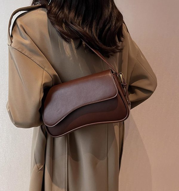 Shoulder Bag for Women Y2K Trendy Purse Vegan Leather Hobo Handbags Clutch Saddle Bag with 2 Removable Strap - Image 45
