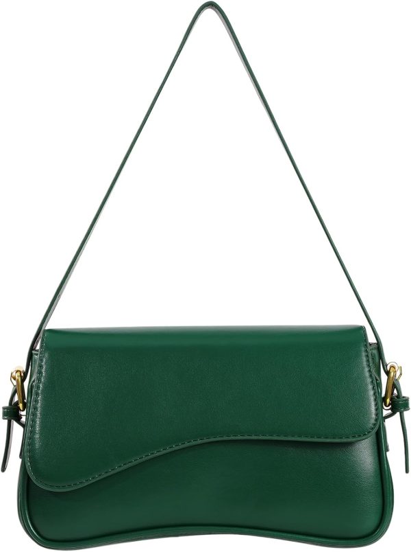 Shoulder Bag for Women Y2K Trendy Purse Vegan Leather Hobo Handbags Clutch Saddle Bag with 2 Removable Strap - Image 49