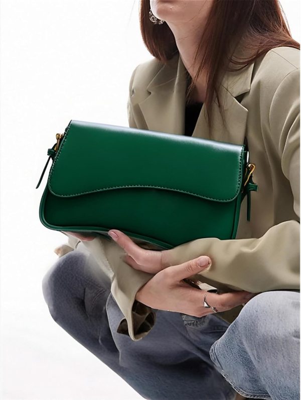 Shoulder Bag for Women Y2K Trendy Purse Vegan Leather Hobo Handbags Clutch Saddle Bag with 2 Removable Strap - Image 50