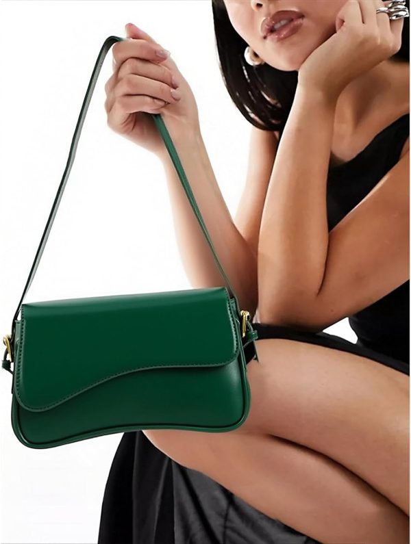 Shoulder Bag for Women Y2K Trendy Purse Vegan Leather Hobo Handbags Clutch Saddle Bag with 2 Removable Strap - Image 52