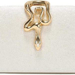 Glitter Clutch for Women, Elegant Evening Purse, Sparkly Wedding Clutch Bag for Parties