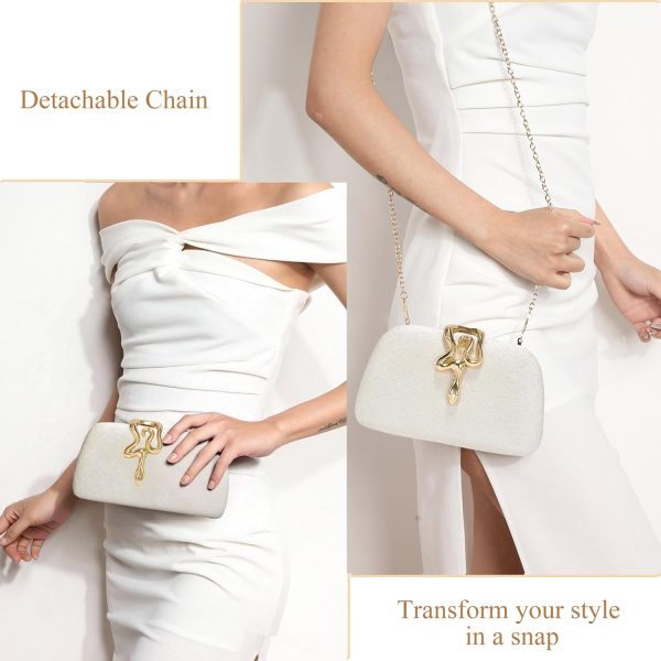 Glitter Clutch for Women, Elegant Evening Purse, Sparkly Wedding Clutch Bag for Parties - Image 3