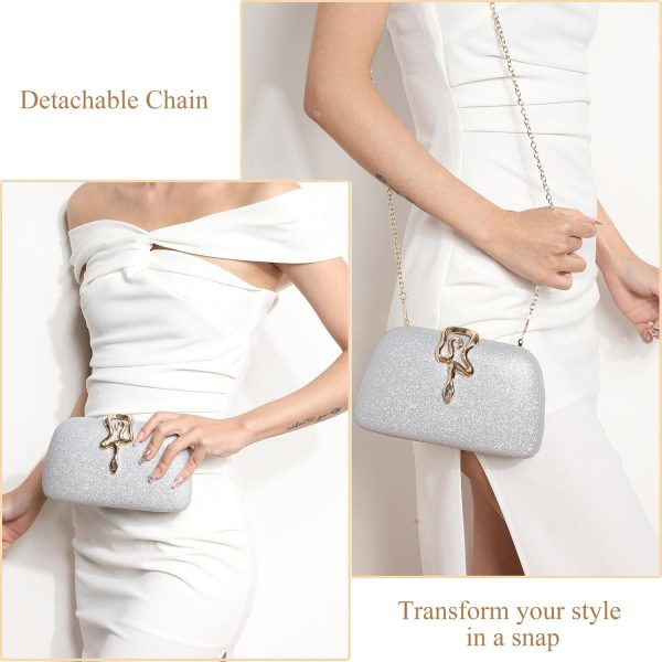 Glitter Clutch for Women, Elegant Evening Purse, Sparkly Wedding Clutch Bag for Parties - Image 15