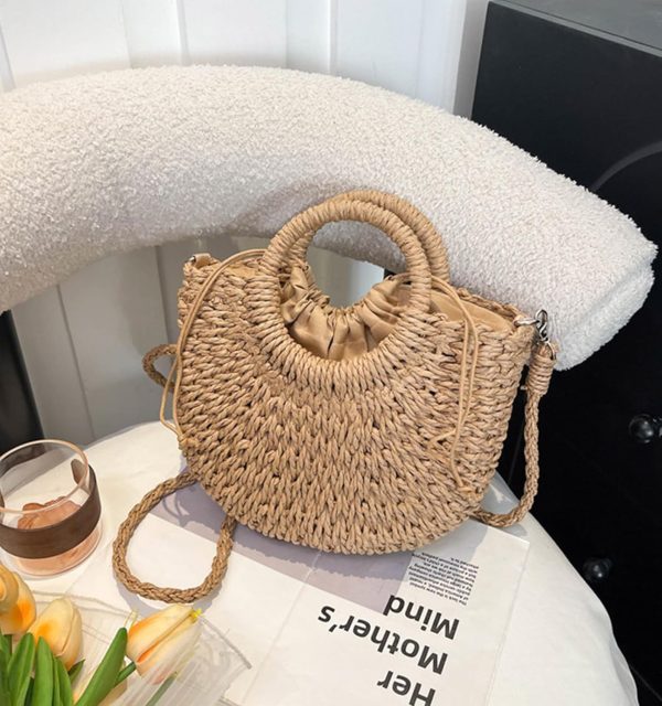Straw Purse Summer Beach Woven Clutch Purses for Women Cloud Crossbody Shoulder Bags Spring Clutch Handbag 2025 - Image 13