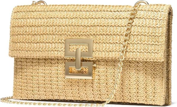 Straw Purse Summer Beach Woven Clutch Purses for Women Cloud Crossbody Shoulder Bags Spring Clutch Handbag 2025 - Image 7