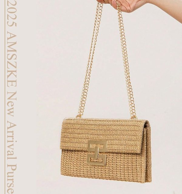 Straw Purse Summer Beach Woven Clutch Purses for Women Cloud Crossbody Shoulder Bags Spring Clutch Handbag 2025 - Image 9