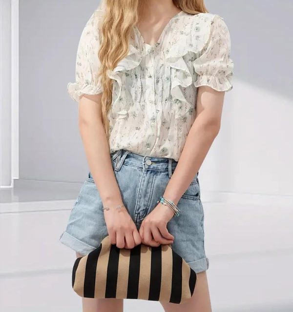 Straw Purse Summer Beach Woven Clutch Purses for Women Cloud Crossbody Shoulder Bags Spring Clutch Handbag 2025 - Image 21